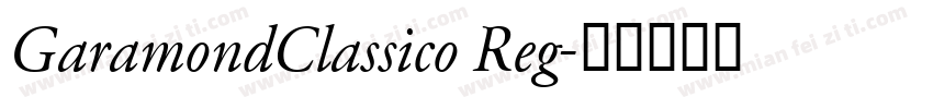 GaramondClassico Reg字体转换